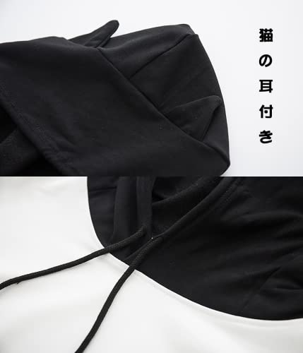 [ANANI] パーカー 長袖 レディース フード付き 春秋 かわい