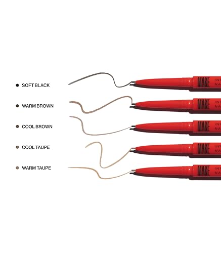 Image of MAKE Beauty Nano Brow, Micro Eyebrow Pencil. Long-Lasting Smudgeproof Eye Brow Makeup for Hairlike Lines. Precision Liner for Natural-Looking Eyebrows - Shade, Warm Taupe