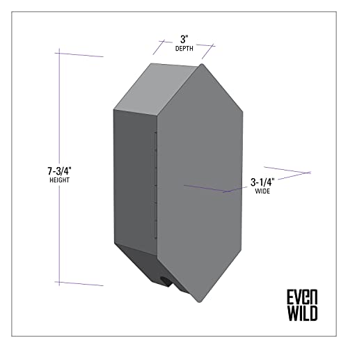 Image of Dog Poop Bag Dispenser with 8 Poop Bag Rolls, Stainless-Steel Dog Bag Holder with Magnetic Door Closure, Indoor and Outdoor Poop Bag Dispenser, Holds 8-9 Rolls, 7.75 inch x 3.25 inch, Black /Grey