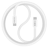 【Câble USB 4 prêt pour l'avenir】 Un seul câble résout tous vos problèmes ! ① Vidéo 8K Ultra HD : Le câble moniteur USB-C vers USB-C prend en charge la vidéo 8K@60Hz, 4K@144Hz et double 4K@60Hz, plug-and-play. ② Transfert de données rapide 40Gbps : Transférez des fichiers de 10 Go en 3 secondes. Compatible avec Thunderbolt 4/3, USB 3.2/3.1. Fonctionne parfaitement avec tous les appareils Type-C. ③ Charge rapide 240W : Délivre jusqu'à 240W (48V/5A) avec PD3.1. ④ Puce E-Marker intelligente : Régule l'alimentation pour une charge sûre, efficace et une protection de la batterie.