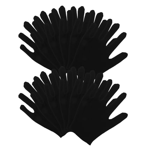 Guantes de algodón Toddmomy para joyería y cuidado de manos, pack de 12 pares duraderos