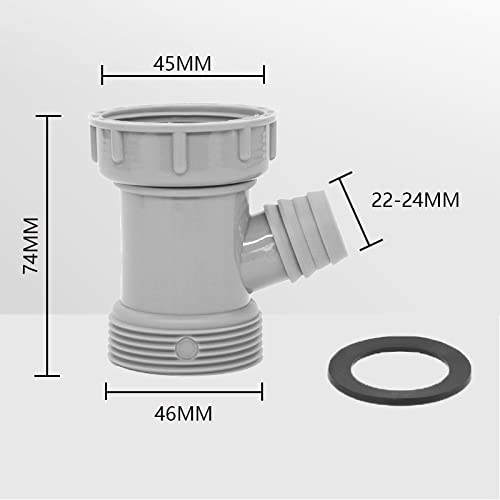 AquaOne Schlauchverbinder CST-02 Y-Stück 25/32/38mm I Hochwertiger