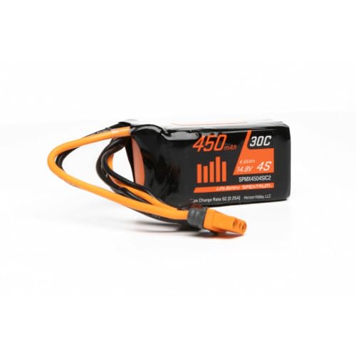 Batería LiPo 4S Spektrum de 14,8 V y 450 mAh con conector IC2 para drones y aviones RC