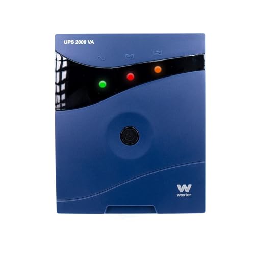 Woxter UPS 2000 VA - Sistema de alimentación ininterrumpida (SAI)(2000VA/1200 Watts, Autonomía Aprox 20-30 Minutos), Color Azul