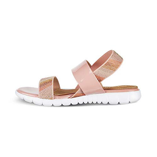 Image of SOLE HEAD Pink Flats Sandal for Women