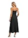 OFEEFAN Black Maxi Dress Spaghetti Strap Spring Long Sundresses for Women with Pockets 2026 Summer Outfits S