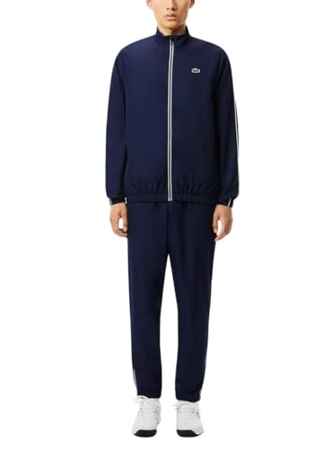 Lacoste Men's Tracksuit Chándal, Azul Marino/Blanco, M para Hombre