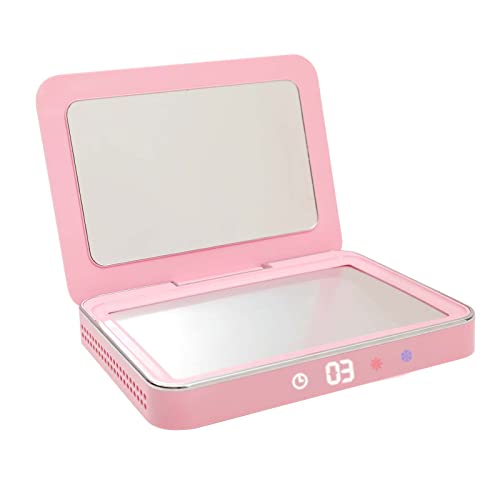 Face Facial Mask Mate Cooler and Heater, Valentines Day Gifts for Her, Skin Care Machines of Women Men for Gift, Skin Face Mask Mate for Skincare, Gel, Plasters, Home Beauty Salon Spa, Pink