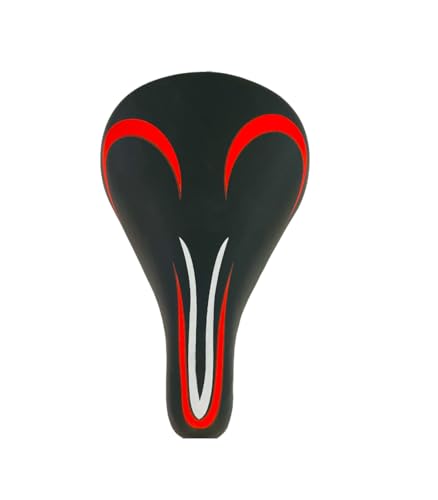 Image of Cycle Kids Seat for Bicycle 14-20 Inch MTB Child Saddle Complete PU Cushion Compatible with 14T 16T 20T Bicycles in Multicolor (Red)