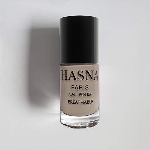 HASNA PARIS - smalto per unghie Halal - BEIGE - Eco responsabile - Lucentezza e lunga tenuta - Facile da applicare - 6ml