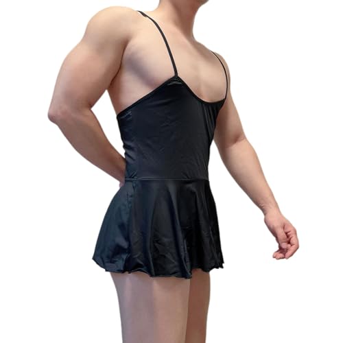 Men's Sexy Lingerie Hot Male Mini Dress Nightgown Naughty Sissy Gay Night Club Party Crossdress3
