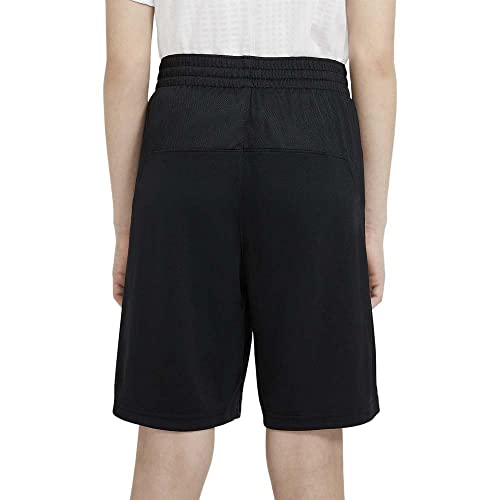Nike Big Boys Dri-FIT Training Shorts (Black/White, Medium)2