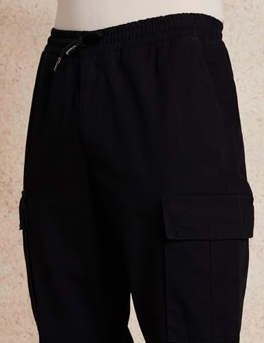 Image of Amazon Brand - Symbol Men's Regular Fit Cargo Trouser (Elasticated Waistband | 100% Cotton | Pants)