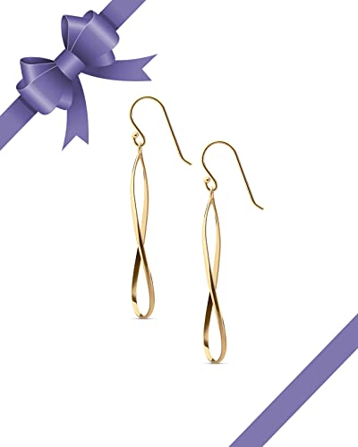 Milla Teardrop Earrings - Designer Silver Statement Earrings Or Gold Dangle Earrings For Women Trendy Upscale Dangly Earrings (Teardrop / 14K Gold Plated) #TOP4