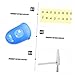 ULDIGI 17 Key Scale Stickers Set for Thumb Piano Kalimba Beginner's Tuning Hammer Anti-slip Thumb Piano Accessory Set