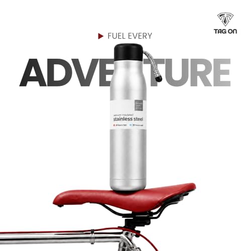 Image of 304 Stainless Steel Water Bottle 500 ml | Hot & Cold | Durable & Leak-Proof | For Office, Home, Kids, School For Women Men | 500ml water bottle | Grey