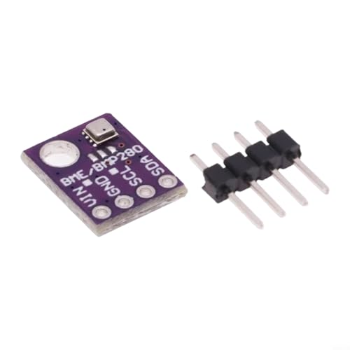 HpLive GY-BME280, GY-BMP280 Sensor de temperatura, medidor ambiental preciso para presión de temperatura, diseño compacto, tiempo de respuesta rápido, voltaje de funcionamiento de 33 V-5 V (1-BME280)