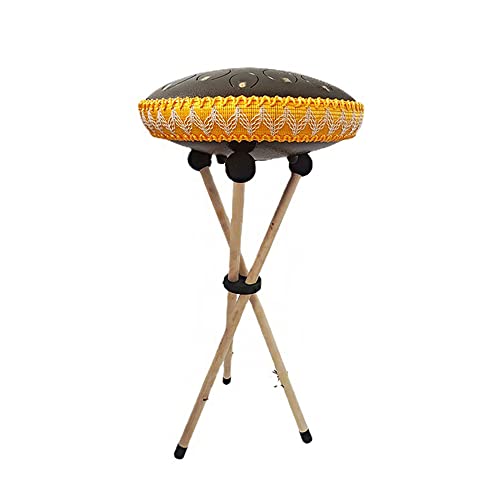 FFYUEEE Estante De Madera Plegable Estante De Tambor, Estante De Tambor Etéreo, Estante De Placa Manual, Accesorios De Instrumentos De Banda Cover