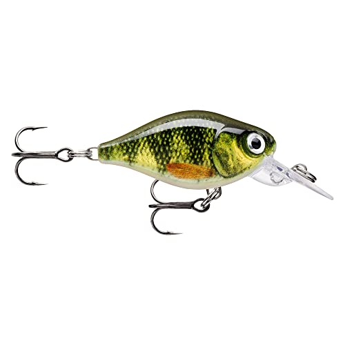 Rapala - X - Light Kurbel Mid Runner Fischereiköder Kunststoffkonstruktion - Köderböden Wasser - Schwimmtiefe 1,8 m - Größe 3,5 cm / 4g - Made in Estland - Live Barch