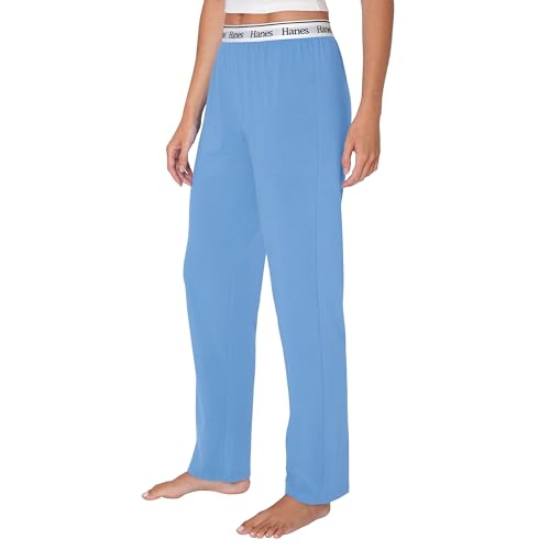 Image of Hanes Women's Originals Lounge Pants, Comfywear Sleep Pants for Women, Straight Leg Loungewear Pants