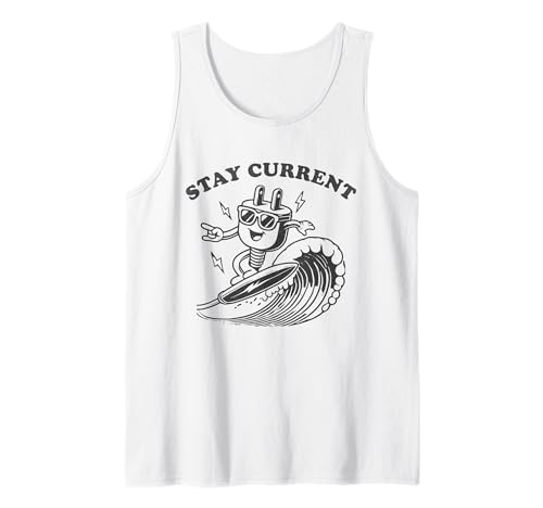 Manténgase actualizado Pun Electricista Engineer Tech Camiseta sin Mangas