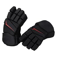 Luqeeg 1 Paar Eishockey-Handschuhe, Atmungsaktive Lacrosse-Handschuhe Finger Schützend Nylon-Gewebe-Eva-Schaum-Hockeyhandschuhe Hockeyspielerhandschuhe für Hockey, (22,86 cm / 9 Zoll)