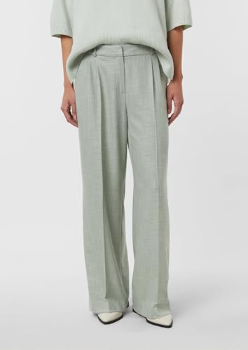 Pantalon plissé à la taille Comma 2176846 vêtement fluide élégant femmes 52