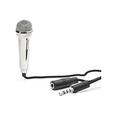 KIKKERLAND WBPHP-BK Mini Karaoke Microphone Silver Cover