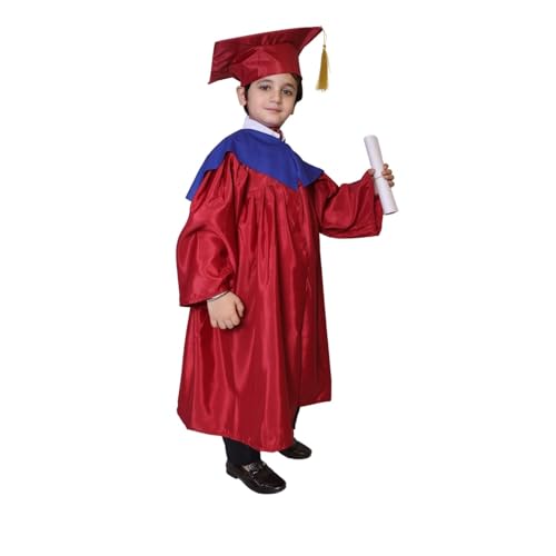 Image of Kaku Fancy Dresses Graduation Gown With Hat & Stole /Scarf | Degree Costume For Convocation Dress For Boys & Girls