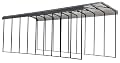 Arrow Carports Galvanized Steel Carport, RV Metal Carport Kit, 14' x 42' x 14', Charcoal