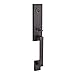 Baldwin Reserve SCSEAXTUBRCRR112X150 Single Cylinder Seattle Handleset Right Hand Tube Lever and Contemporary Round Rose Venetian Bronze By Satin Nickel Finish
