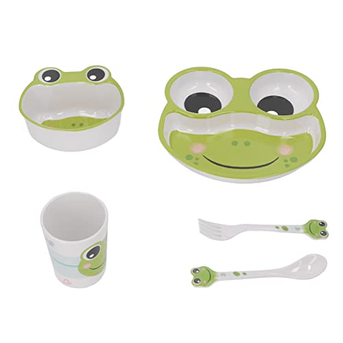 Generic JUEGO DE VAJILLA PARA Niños Pequeños, Platón DE Cena Ligero PARA Bebés, Apto PARA Lavavajillas PARA Niñas y Niños