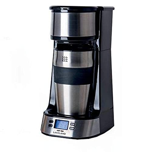 lakeland Digital To Go Coffee Machine With Travel Mug Automatic Filter Coffee Machine Brews 1 Cup