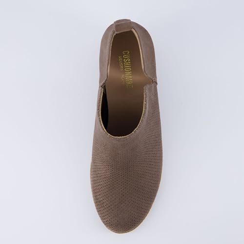 CUSHIONAIRE Women's Tito Wedge Bootie - Soft Vegan Suede, Memory Foam, Wide Width Available 6
