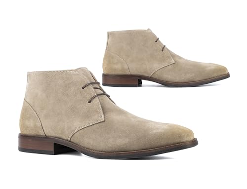 VINTAGE FOUNDRY CO. EST. 2014 Mens Aldwin Chukka, Square Toe Boots, Polyester Lining, Flats Rubber Outsole3