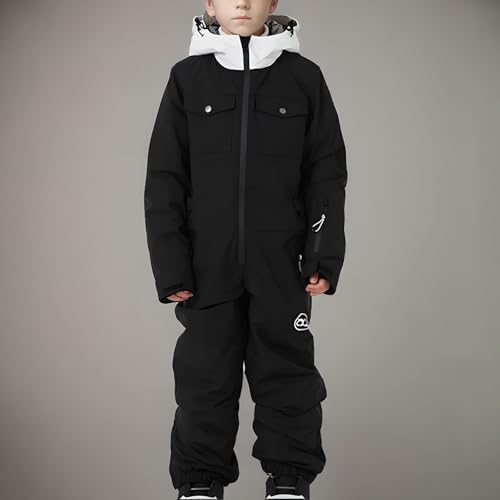 YRAETENM Snow Suits Kids Girls Boys One Piece Winter Waterproof Windproof Snowboard Jumpsuits Outdoor Warm Ski Suit Coveralls3