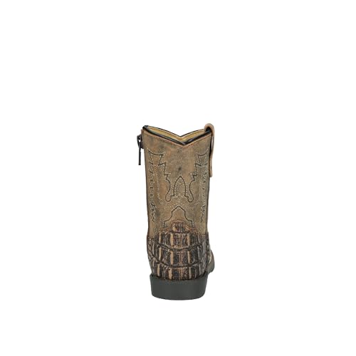 Image of Smoky Mountain Boots Toddlers' Autry Square Toe Leather Western Cowboy Boots