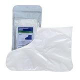 BJEFHYP disposable socks, ice skating, bowling, foot bath covers,plastic,universal size, 100 pieces, transparent color