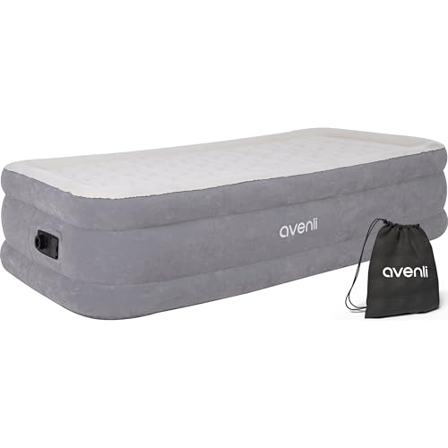 AVENLI selbstaufblasendes Luftbett 191x99x46 cm grau für 1 Person aufblasbare Matratze mit integrierter Pumpe Komfortables Gästebett & Reisebett stabiles Luftbett Luftmatratze AVENLI selbstaufblasendes Luftbett 191x99x46 cm grau für 1 Person aufblasbare Matratze mit integrierter Pumpe Komfortables Gästebett & Reisebett stabiles Luftbett Luftmatratze