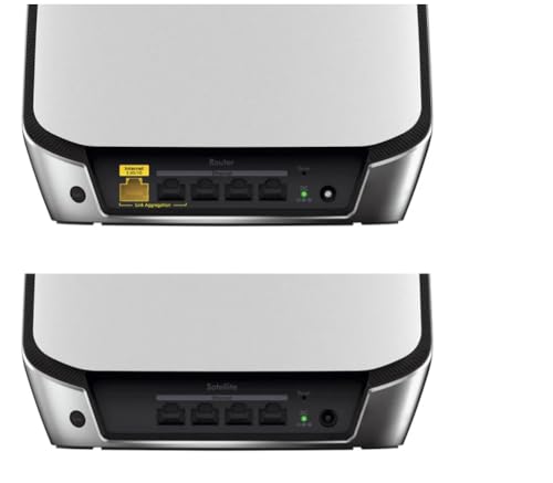 Image of NETGEAR Orbi RBK843S AX6000 Wi-Fi 6 Mesh System, 8,000 sq. ft. Whole-Home WiFi with Speeds up to 6Gbps,Connects up to 100 Devices