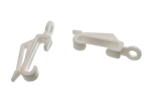 Crochet pour rail de rideau coulissant fluide lot de 24 glisseurs silencieux argentés