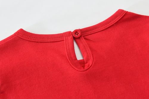 Tkria Christmas Dresses for Girls Toddler Christmas Dress Toddler Christmas Outfit Clothes Christmas Shirts for Kids 4-10T3