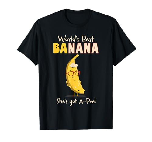 Funny Grandmother World's Best Nana Banana Pun T-Shirt
