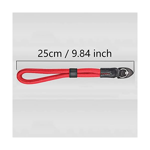 Kamera Nylon Handge Lenk Band Handgelenk Kamera Gurt Kamera Handschlaufe Kamera Verstellbare Hand Schlaufe Kamera Roter Riemen Geflochtenes Trageband Kameras für Canon Sony fujifilm Olympus Leica – Bild 4