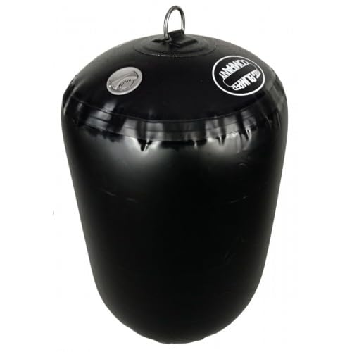 Big Bumper Company, Large Inflatable Boat Fender, 2 Feet x 18 Inches, Black