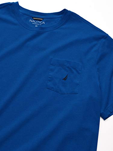 Nautica Mens Solid Crew Neck Short-Sleeve Pocket T-Shirt2