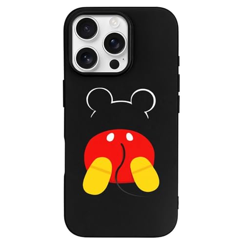 �~�b�L�[�}�E�X iPhone16Pro�Ή��P�[�X �ϏՌ� TPU ���^ �A�C�t�H��16Pro�J�o�[ �y�� ���菝�h�~ �X�}�z�P�[�X �l�C �L�����N�^�[ Case