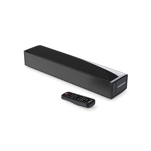 Oakcastle SB40 Soundbar für TV Geräte | Bluetooth Mini Sound Bar | 60W 2.0 TV Lautsprecher für Fernseher | PC Gaming Soundbar | HDMI ARC Sound Bar mit AUX | Inklusive Wandhalterung und Fernbedienung