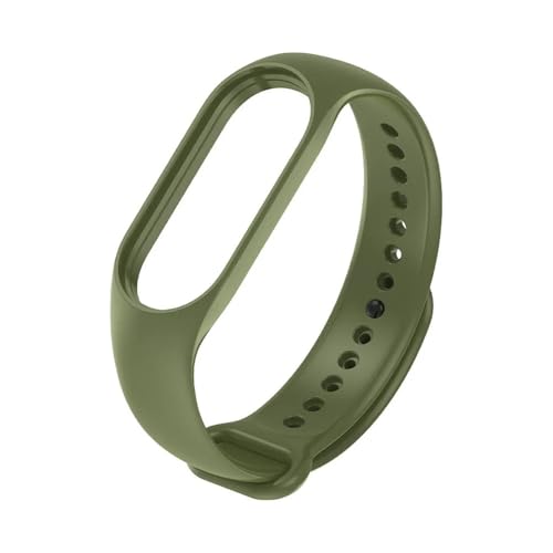[MEVMEVGNLN] Fit For Xiaomi Fit For Mi Band 7 6 5 4 3�p�V���R���X�g���b�v �u���X���b�g �X�|�[�c�E�H�b�`���X�g�o���h Fit For Miband 7 6 5�p�x���g�X�g���b�v(Army green,F