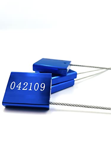 Joint de câble bleu en métal lot de 60 scellés haute sécurité conteneur